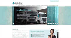 Desktop Screenshot of prohire.plc.uk